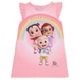thumbnail image 2 of CoComelon Toddler Girls Be Cute Be Kind Ruffle Sleeve Nightgown, 2 of 7