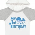 thumbnail image 4 of Inktastic Nautical My 1st Birthday with Blue Whale and Anchor Boys or Girls Baby Bodysuit, 4 of 5