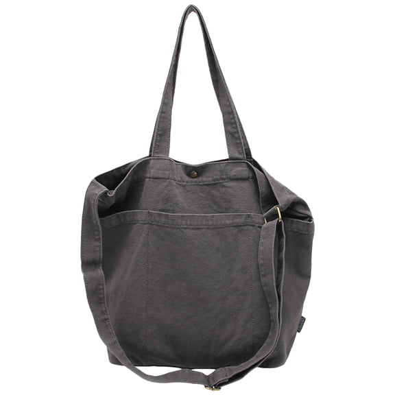 Raindrops Student Messenger Bag Canvas Grey 1Pcs