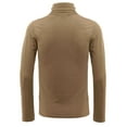 thumbnail image 3 of INSPIRE CHIC Men's Pullover Turtle Neck Long Sleeves Stretchy Slim Fit Tops 46 Khaki, 3 of 8