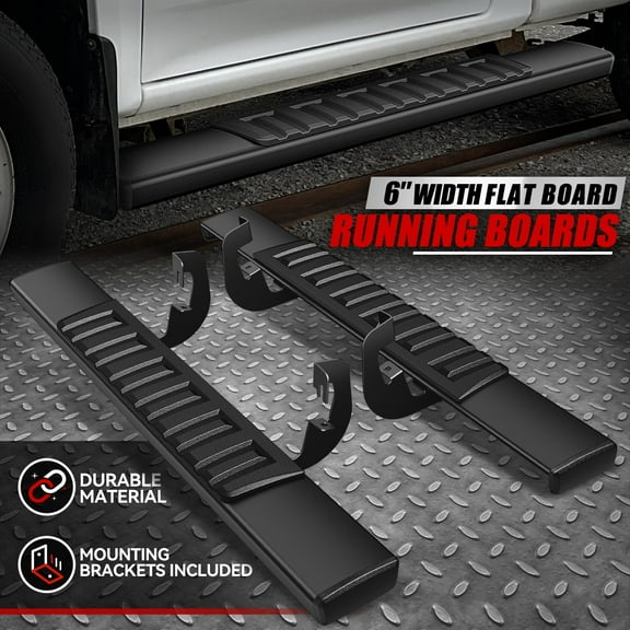 For 07-18 Silverado Sierra 1500 Regular Cab 6" Side Step Nerf Bar Running Board