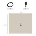 thumbnail image 3 of Outsunny 10' X 10' Universal Gazebo Sidewall Set with Panels,Hooks and C-Rings Included for Pergolas and Cabanas,Beige,Beige Polyester Garden Outdoor Canopies Gazebos Umbrellas Shades, 3 of 9