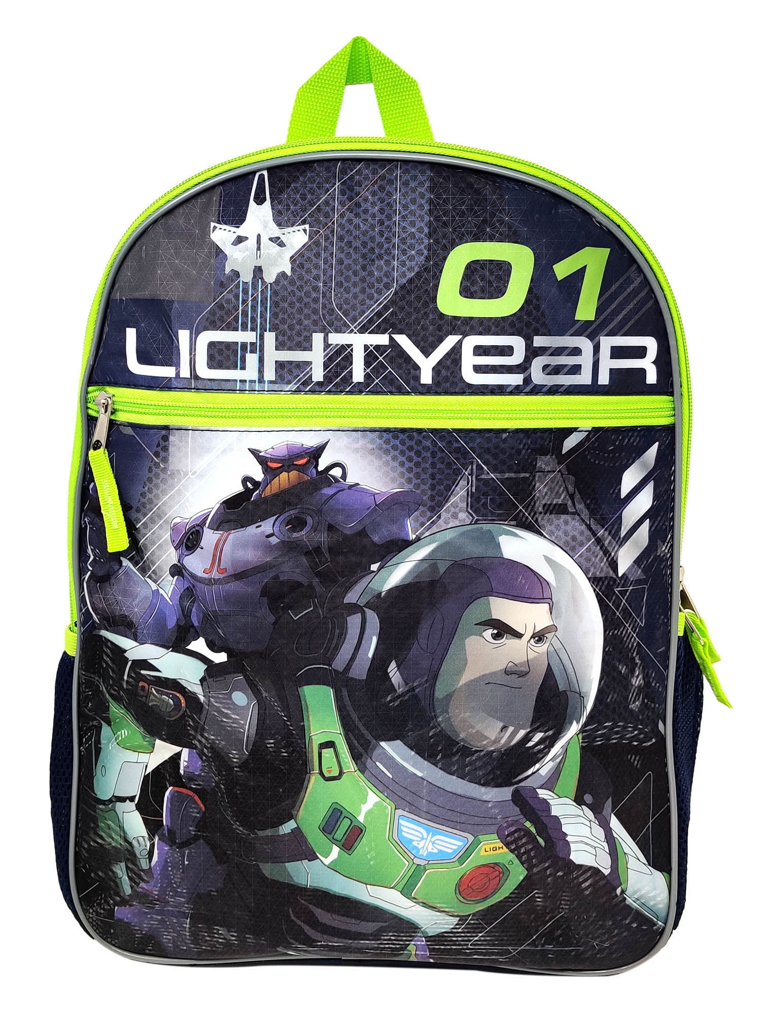 Lightyear Backpack 16' Emperor Zurg Buzz Astronaut Toy Story Boys Black Green