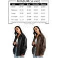 thumbnail image 6 of Women's Oversized Jackets, Leather Faux Motorcycle Plus Size Moto Biker Coat Fall Outfits Fashion Clothes, 6 of 11