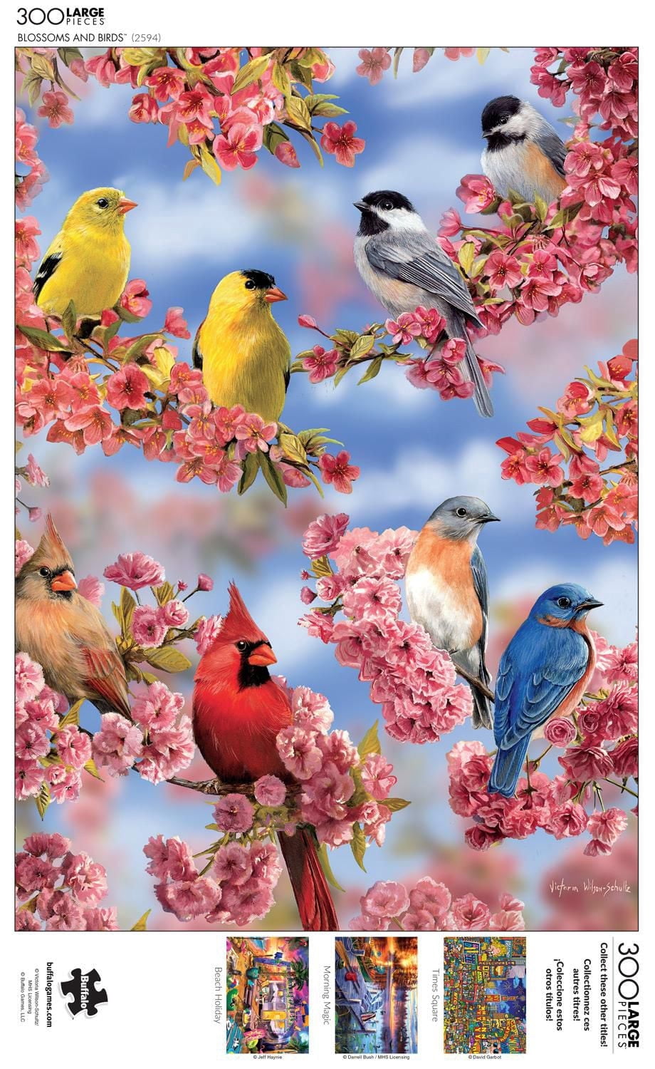 Buffalo Games - Large Pieces - Blossoms and Birds - 300 Piece Jigsaw Puzzle