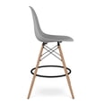 thumbnail image 4 of Aron Living Pyramid 28" Plastic and Wood Counter Stools in Gray (Set of 4), 4 of 6