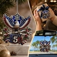 thumbnail image 3 of Clearance Gunhay Christmas Ornaments, 250 Anniversary USA Merchandise, United States 250th Anniversary Decor, America 250 Years Patriotic Home Decor, American Eagle, 3 of 7