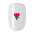 thumbnail image 4 of Kiss Voguish Fantasy Spring Press On Nails, ‘Clocks’, White, Short Squoval, 28 Count, 4 of 11