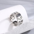 thumbnail image 6 of Fashionable Adjustable Smile Face and Star Ring Antique Style Finger Opening Ring Handmade Jewelry for Daily Wear, 6 of 12