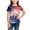 Dark Blue, variant on Boys Girls Independence Day Shirts Short Sleeve Fireworks Print Tops Summer Crewneck Casusal T-shirt for 3-14Years