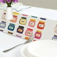 thumbnail image 4 of Yayeee Table Runner 90 inches Long Home Kitchen Dinning Party Decoration, Orange Jar, 4 of 7