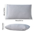 thumbnail image 3 of Fundas de almohada de microfibra cepillada para dormir. Almohadas de plumón suaves y mullidas. Funda tipo terciopelo. Colección hotelera. Tamaño estándar para quienes duermen de lado, boca arriba o bo, 3 of 8