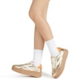 thumbnail image 7 of LUCKY STEP Womens Suede Thick Sole Sneakers Retro Rubber Fashion Casual Shoes,Gold, 7 of 7