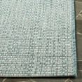 thumbnail image 4 of SAFAVIEH Courtyard Blair Checkered Indoor/Outdoor Runner Rug, Light Blue/Light Grey, 2'3" x 5', 4 of 6