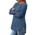 thumbnail image 3 of fatyb Women's Fall Winter Tunic Tops Basic Knit Long Sleeve Soft Sweater Lightweight Pullover Shirts, 3 of 6