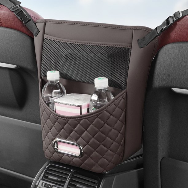 ¡Compra Inteligente!, Bolsa de almacenamiento multifuncional para vehículos, bolsa de almacenamiento para colgar en el respaldo del asiento trasero del automóvil con un práctico cubo de basura
