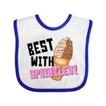Inktastic Best with Sprinkles Ice Cream Twist Cone Boys or Girls Baby Bib