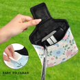 thumbnail image 4 of Haosy Pastel Hearts and Roses Golf Mallet Putter Cover Strong Magnetic Leather Golf Club Headcover Closure, 4 of 7