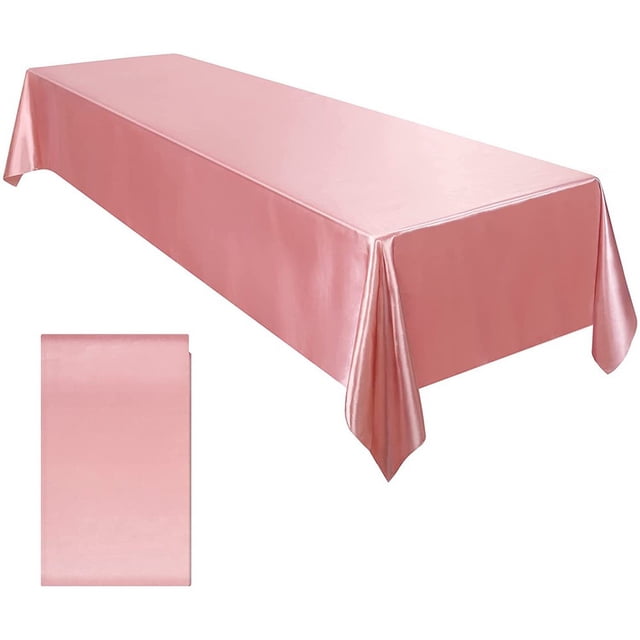 Lefu Satin Tablecloth Table Cloth 145x260cm for Banquet Decor Wedding Dining Table