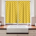 thumbnail image 2 of Italy Kitchen Curtains, Delicious Homemade Italian Style Pepperoni Pizza Slices with Sausage, Two Panels Drapes with Rod Pocket Room Decor, 55" X 45", Mustard and Multicolor, by Ambesonne, 2 of 3