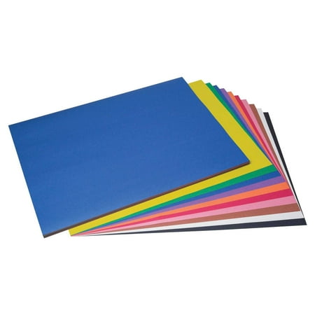 Prang Medium Weight Construction Paper, 18 x 24 Inches, Assorted Colors, 100 Sheets