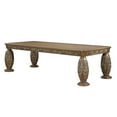 thumbnail image 2 of Acme Constantine Dining Table, Brown & Gold Finish, 2 of 8