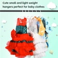 thumbnail image 4 of 20 Pack Plastic Kids Hangers, Children's Hangers for Baby, Toddler, and Child Clothes - Everyday Standard Use - Ideal for Boys & Girls Closet, Clothing, Pants, Coats, and More (White), 4 of 7