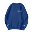 thumbnail image 4 of SOMOWI Chandail à Capuchon pour Femmes de la Saint-Valentin, Imprimé Mode, Coupe Ample, Col Rond, Bleu, Sortie, Hauts d'Automne, P, 4 of 4