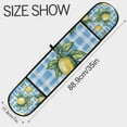 thumbnail image 3 of Yayeee Double Oven Mitt Kitchen Heat Resistant Baking 35" x7" Quilted Glove, Cartoon Plaid Lemon, 3 of 6