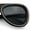 Matte Black Gold - Black, variant on Retro Dimensional Metal Socket Rim Tear Drop Shape Racer Plastic Sunglasses White - Black