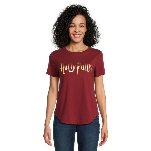 Harry Potter Women’s Graphic Tee with Short Sleeves, Sizes XS-XXXL