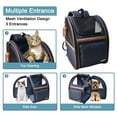thumbnail image 4 of GOOPAWS Pet Carrier Backpack for Dogs and Cats, for Hiking Travel Camping Outdoor Hold Pets Up to 25 Lbs, Navy Blue, 4 of 5