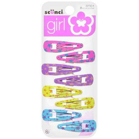 Scunci Girl: Barrettes, 8 ct