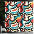 thumbnail image 4 of Ambesonne Psychedelic Shower Curtain, Retro Modern Urban, 69"Wx84"L, Multicolor, 4 of 5