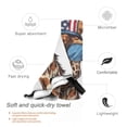 thumbnail image 3 of Salouo American Giraffe Style Pattern 1 Pack Bath Towel, Quick Drying Towels Premium Towels for for Body, Sport, Yoga, SPA, Fitness-31.5"x63", 3 of 8
