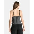 thumbnail image 3 of No Boundaries Sweetheart Tank Top with Lace Trim, Women's Sizes XXS-XXL, 3 of 5