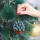 thumbnail image 2 of pstuiky Adorno de árbol de Navidad apilado, colgante plano de acrílico, pequeño colgante para árbol de Navidad, 2 of 4