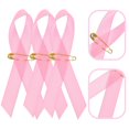 thumbnail image 3 of Dosaele 200Pcs Fundraising Ribbons with Pin Breast Cancer Ribbons Breast Cancer Awareness Accessories, 3 of 10
