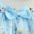 thumbnail image 6 of Suealasg Baby Girls 3Pcs Summer Outfits Set Short Sleeve Romper +Floral Print Tulle Skirt + Headband Set 3 6 9 12 18 24 Months Infant Girl Skirt Set, 6 of 9