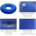 thumbnail image 3 of Cojín de asiento inflable (38 x 38 cm, azul) La masa de cojín de anillo de almohada reduce la presión sobre el nervio ciático del usuario, adecuado para todo poliéster, 3 of 5