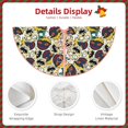 thumbnail image 3 of Balery Happy Skeleton Printed Christmas Tree Skirt , Merry Christmas Party Christmas Tree Decoration,Adjustable Tree Skirt-30", 3 of 6