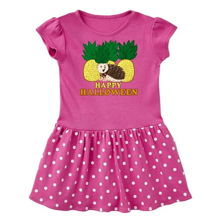 

Inktastic Happy Halloween Hedgehog with Pineapple Gift Baby Girl Dress