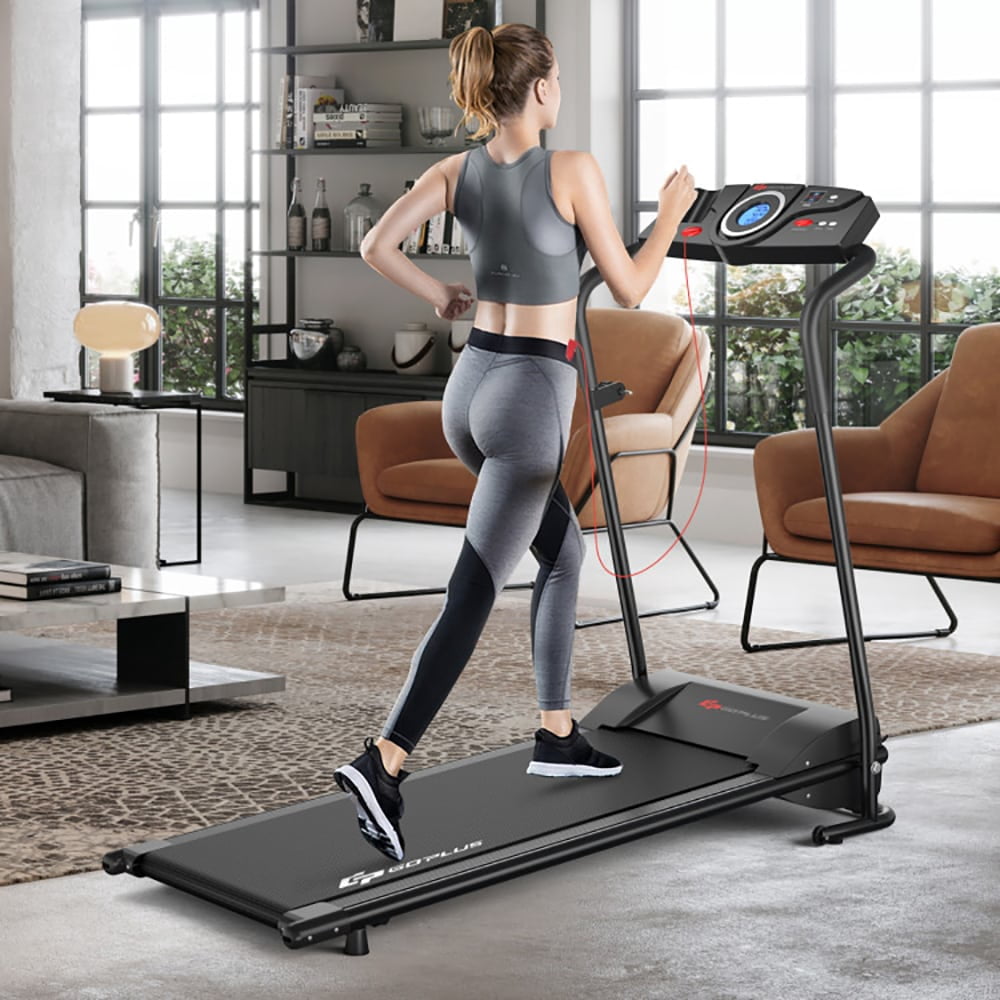 YYAo Home Treadmill,Workout Treadmill,1.0 HP Electric Mobile Power Foldable Treadmill with Operation Display for Home