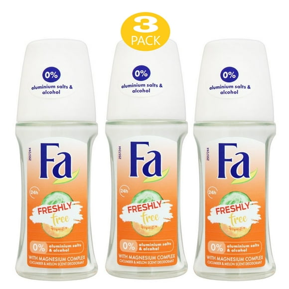 Fa Deodorant Roll-on, 1.7 Ounce Grapefruit Lychee, Antiperspirant for Men & Women - 50ml (3 Pack)