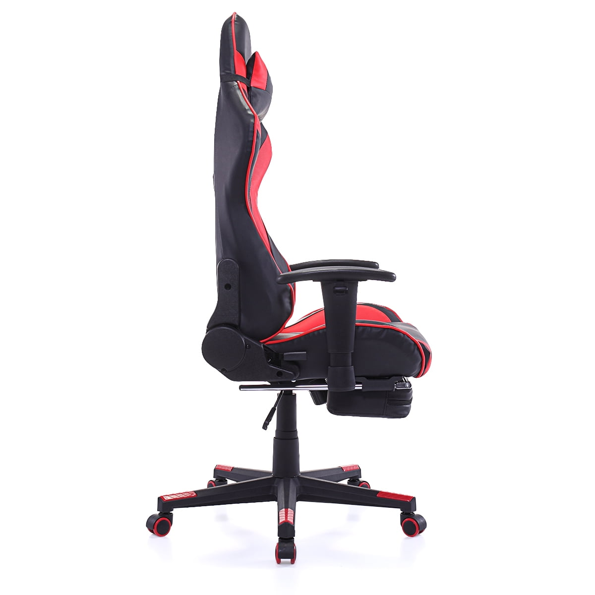 Kepooman High-Back Swivel Gaming Chair, Reclining Ergonomic Computer Chair with Lumbar Support - Red Kepooman High-Back Swivel Gaming Chair, Reclining Ergonomic Computer Chair with Lumbar Support - Red