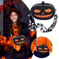 thumbnail image 2 of Halloween Pumpkin Silicone Makeup Bag Travel Cosmetic Pouch Party Accessory Cute Trick Or, 2 of 5