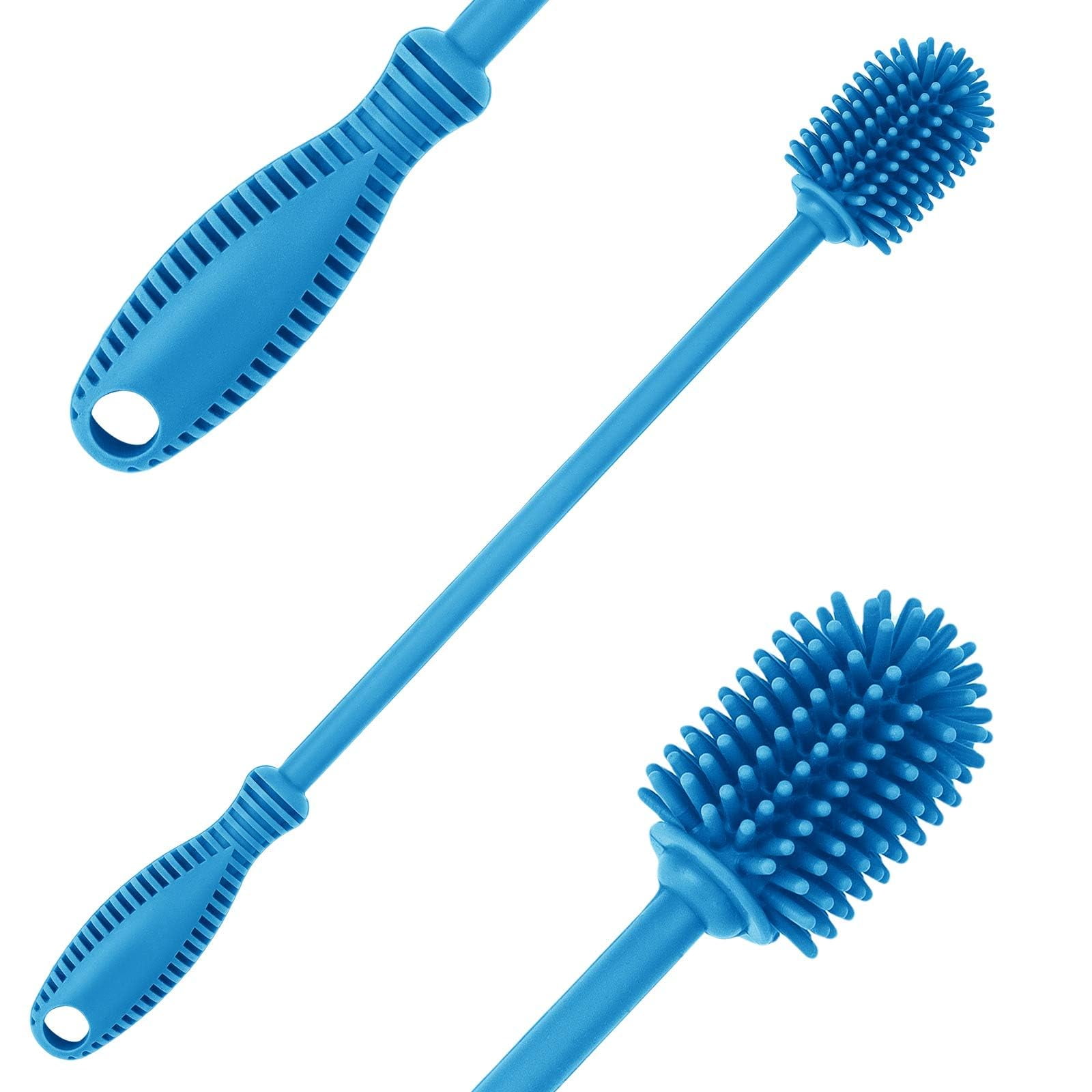 Silicone Bottle Brush with Long Handle, Bottle Cleaning Brush