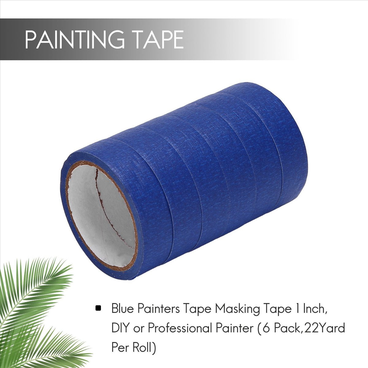 Blue Painters Tape Masking Tape 1 Inch, DIY or Professional Painter (24 Pack,22Yard Per Roll),24 x Masking Tape,blue