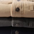 thumbnail image 4 of Chaqueta de algodón de invierno para hombre, chaqueta cálida con cuello grueso y forro de lana para mediana edad y jóvenes, chaqueta de algodón grande y suelta, 4 of 6