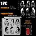 thumbnail image 2 of 1pc PET Hollow Out Drawing Painting Stencils, for DIY Scrapbook, Photo Album, Pregnancy, 30x30cm, 2 of 7